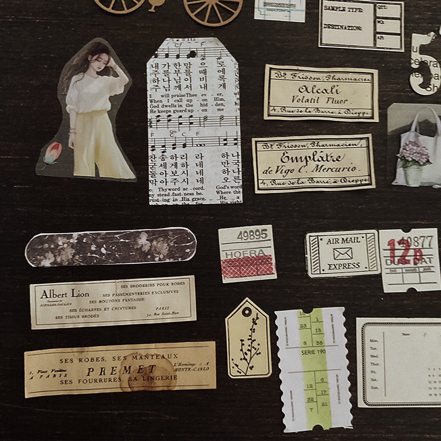 45+ pieces. Small ephemera Art romantic Journal Pack