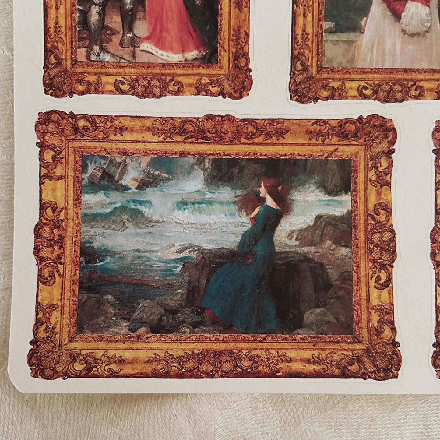 John William Waterhouse paintings. Art museum journal sticker set
