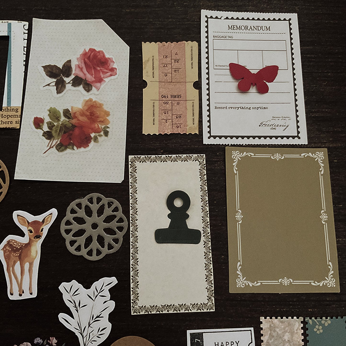 45+ pieces. Small ephemera Art romantic Journal Pack