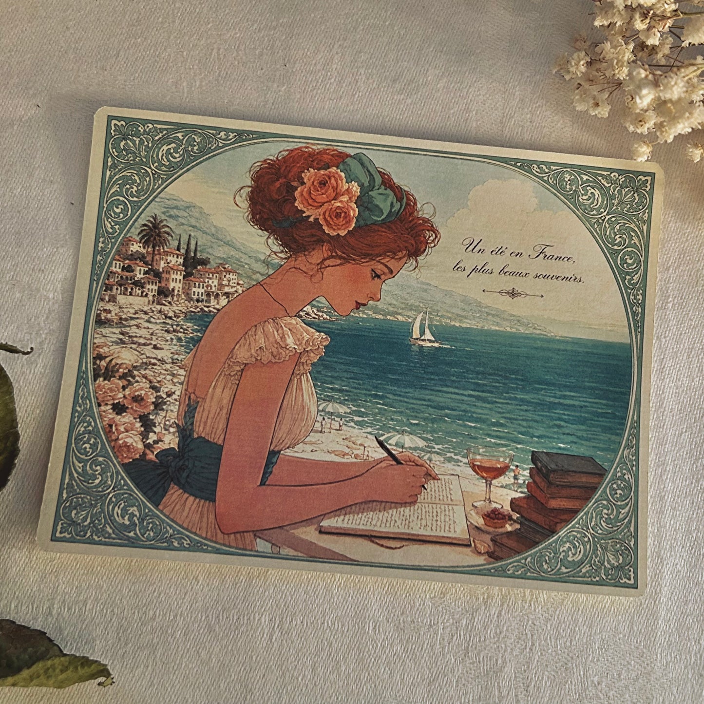 Letters from the Riviera Ephemera Collection | Vintage French Riviera Stickers | Junk Journal Kit | Scrapbooking Ephemera | Memory Keeping Supplies