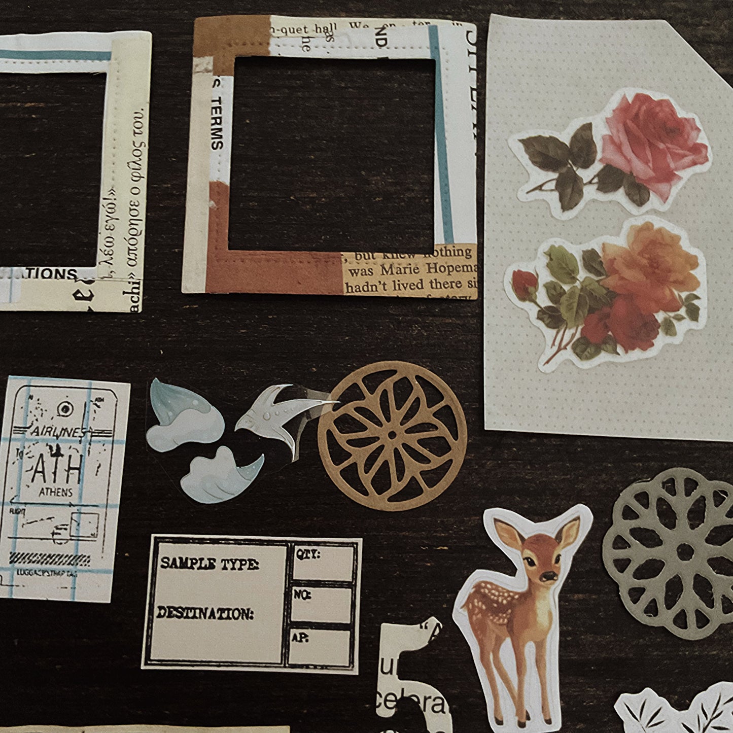 45+ pieces. Small ephemera Art romantic Journal Pack
