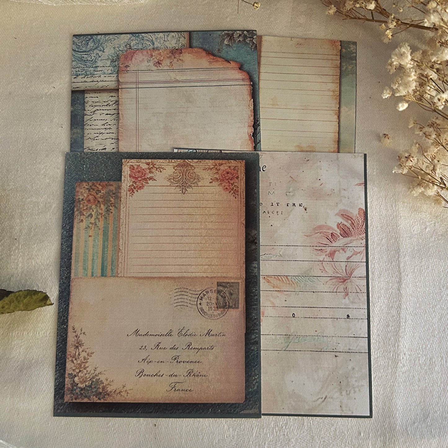 Letters from the Riviera Ephemera Collection | Vintage French Riviera Stickers | Junk Journal Kit | Scrapbooking Ephemera | Memory Keeping Supplies