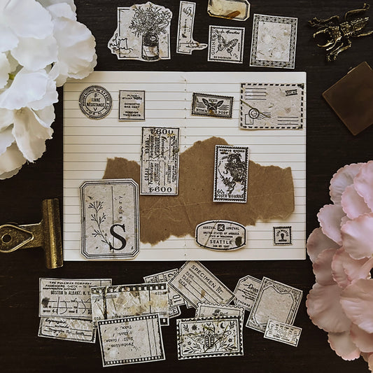 Stamped Handmade Paper