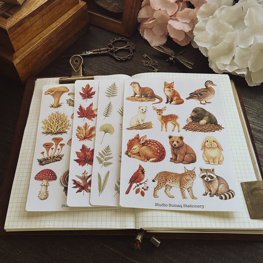 Signs of the Season - Woodland and Autumn Sticker Sheets