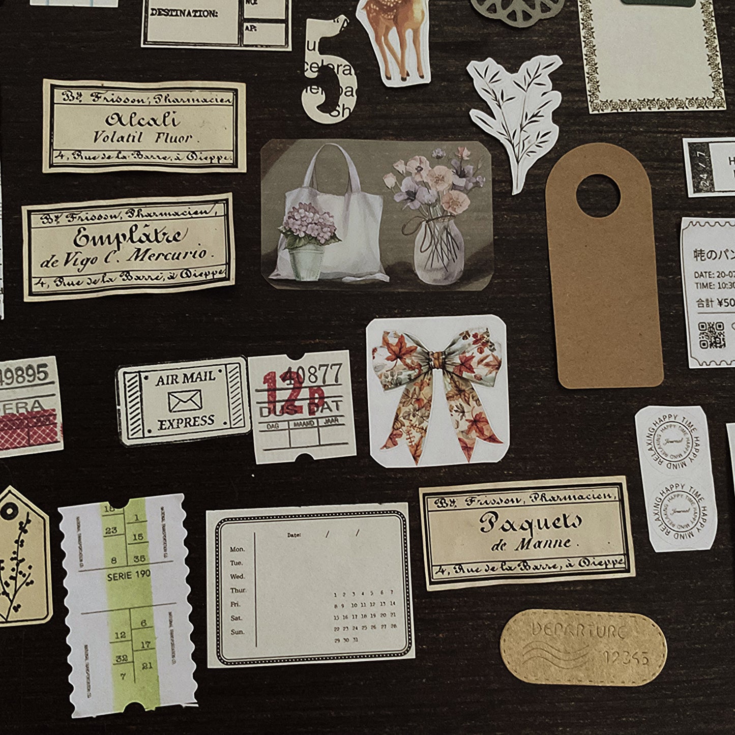 45+ pieces. Small ephemera Art romantic Journal Pack