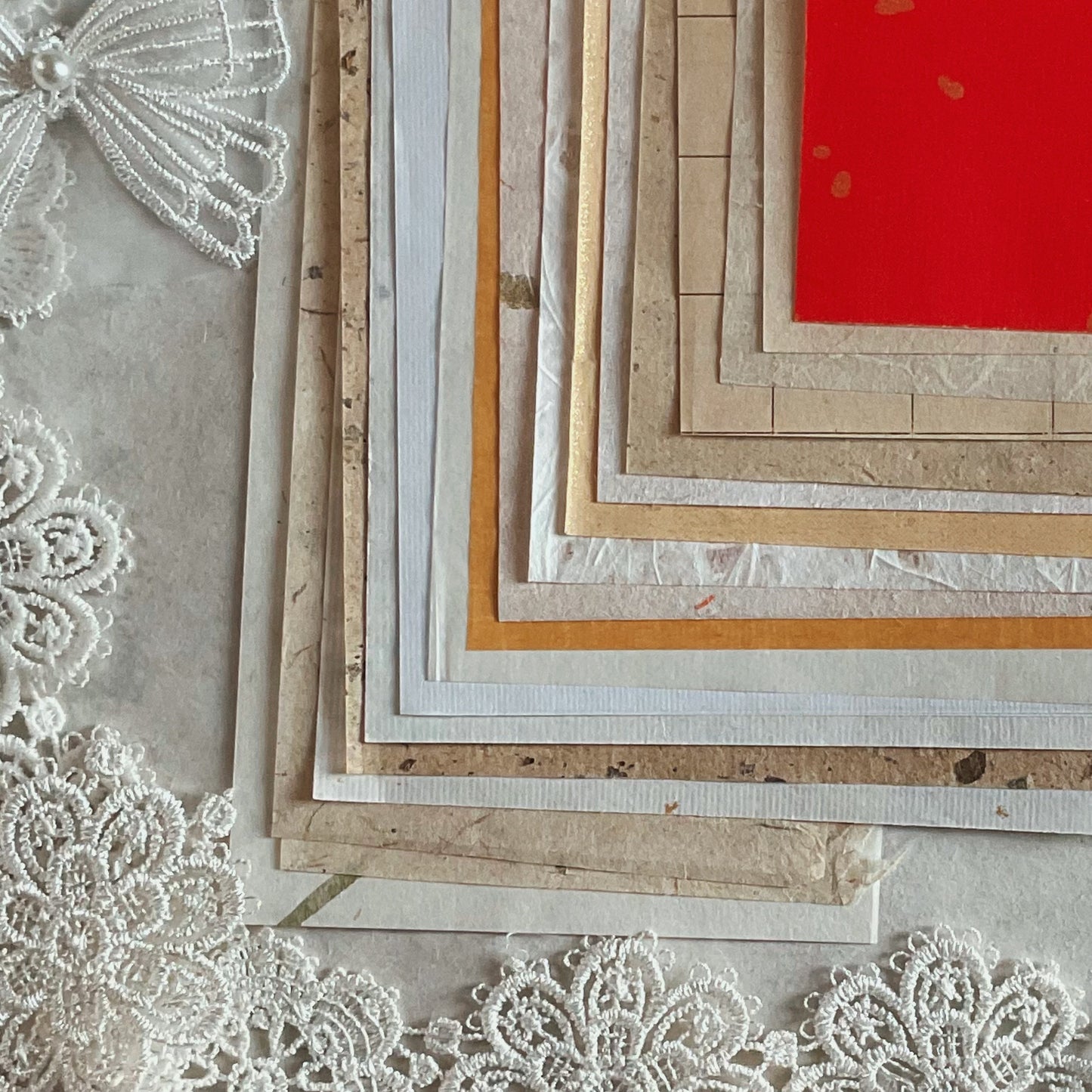 Asian Paper Pack: 22 Vintage Sheets for Junk Journals