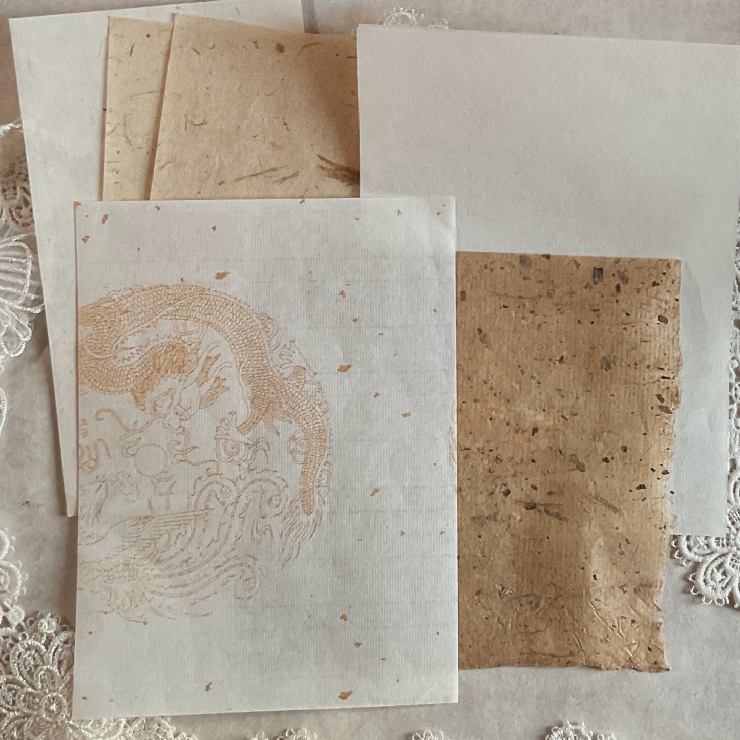 Asian Paper Pack: 22 Vintage Sheets for Junk Journals