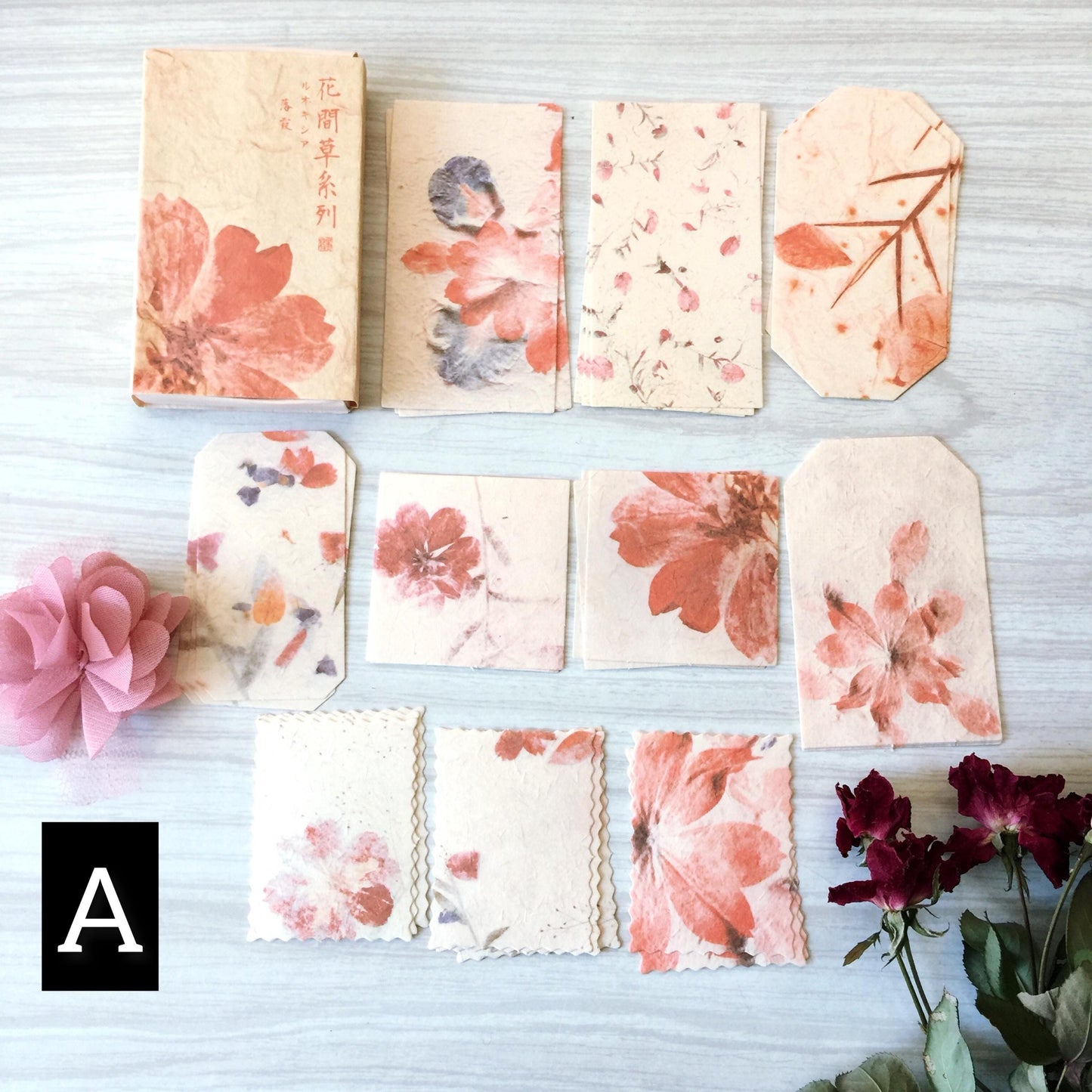 Floral Journal Paper Set, Junk Journal Art, 30pc