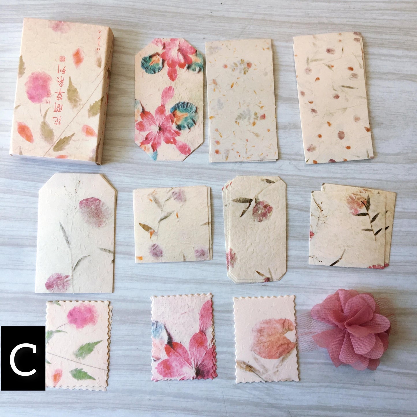 Floral Journal Paper Set, Junk Journal Art, 30pc
