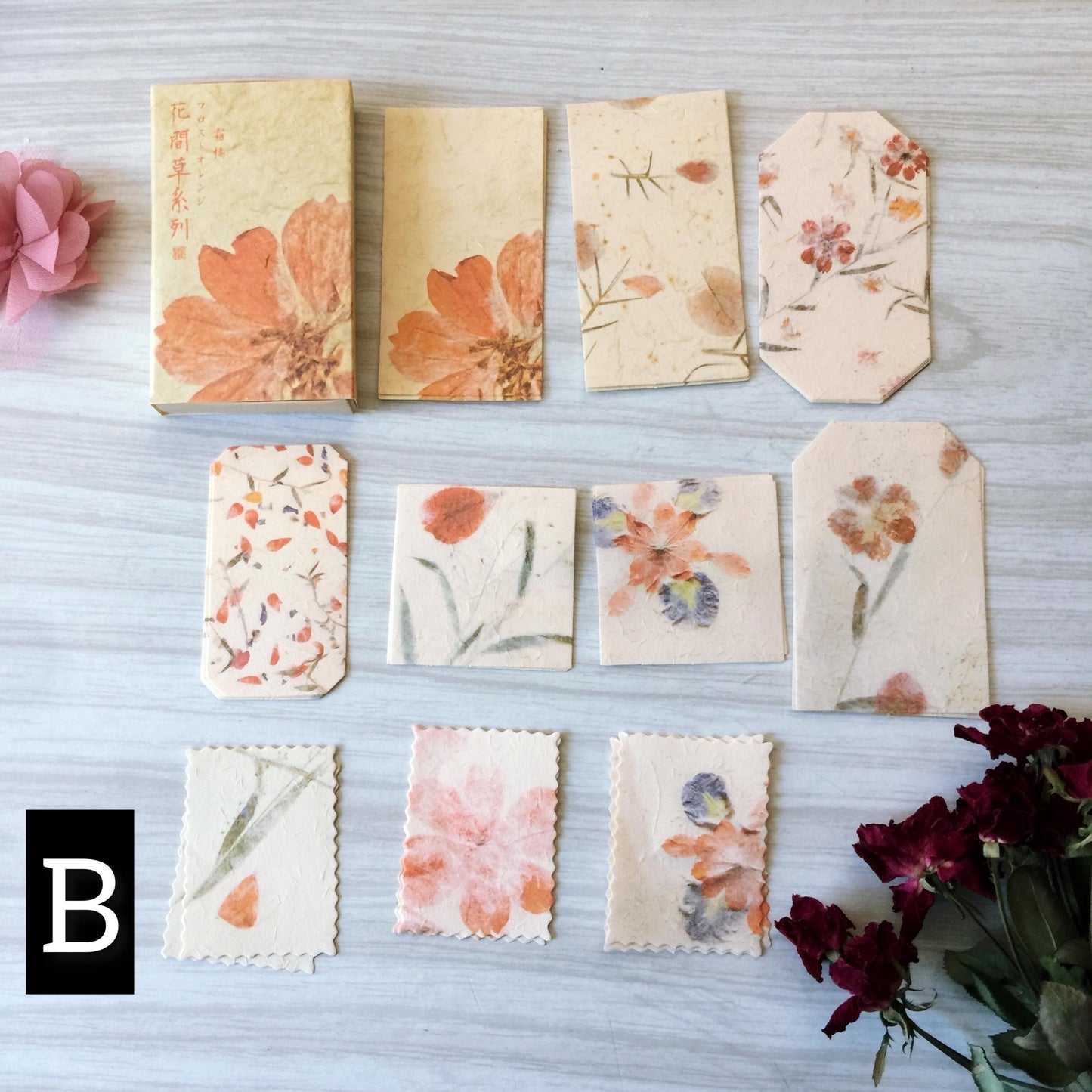Floral Journal Paper Set, Junk Journal Art, 30pc